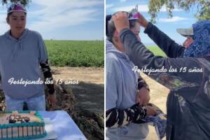 Quinceañera celebró su fiesta de XV en la milpa en la que trabaja y conmovió a Internet