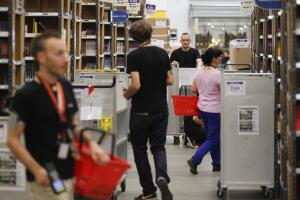 Un hangar de Amazon en Alemania, el segundo mercado más grande después de EEUU.