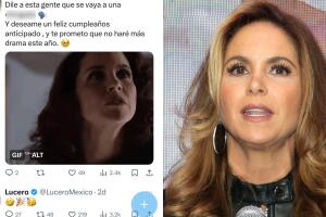 Así contestó Lucero a una seguidora que le sugirió mandar a la "ching..." a quienes le "inventan" cosas sobre su vida sentimental. 