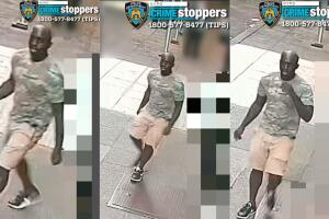 El sospechoso es un hombre afroamericano, de aproximadamente seis pies de altura.