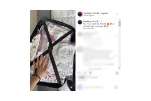 Así quedó la maleta de Tessa.