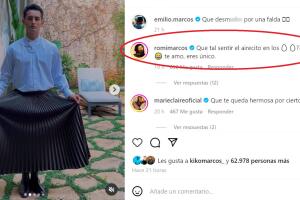 Romina Marcos, la hija de Niurka, apoyó a su hermano Emilio Osorio por usar falda en la boda.