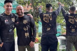 Estas son las imágenes del reencuentro entre Chyno Miranda y Nacho Mendoza. 