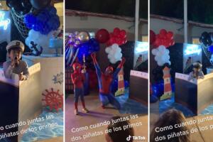 Primos comparten fiesta de cumpleaños: así fue la combinación de temáticas.
