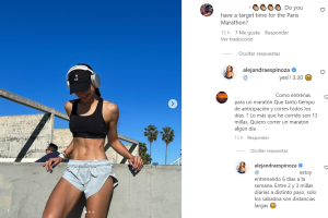 Alejandra Espinoza se prepara para el Maratón de París 2023