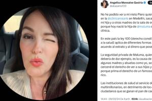 La abogada Angélica Monsalve Gaviria acusó y responsabilizó a Maluma en Twitter porque supuestamente ella no ha podido ver a su nieto ante el aparente dispositivo de seguridad que se montó en el hospital colombiano en donde nació la hija del cantante. 