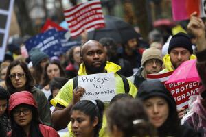 Immigration Rights Activists March From United Nations To Trump Tower