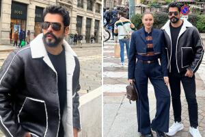 Burak Özçivit y Fahriye Evcen en Milán.