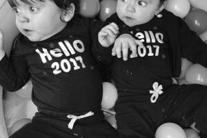 Mellizos Jorge Salinas y Elizabeth Álvarez