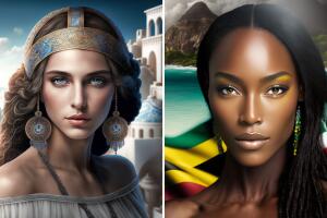 Grecia (izquierda) y Jamaica (derecha)