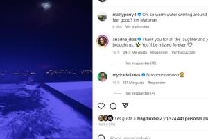 Esta es la última publicación que Matthew Perry hizo en Instagram. En ella se autonombra como "'Mattman'".
