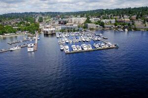 Kirkland, WA Waterfront Boats at the Marina on Lake Washington