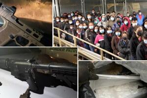 Incautación de armas, indocumentados y droga. 