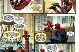 Spiderman y Deadpool discuten sobre el séptimo arte