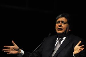 The former president of Peru, Alan Garci