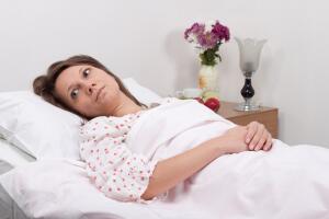 Mujer en el hospital