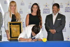 Emilio Osorio plasmó sus huellas