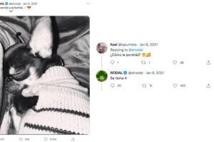 Nodal dio la bienvenida a Cuatro a su "familia" con Belinda. 