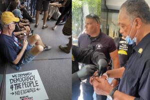 Arrestan al reverendo Jesse Jackson en una protesta en Arizona