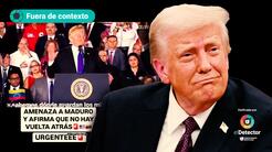 Ese video NO muestra a Donald Trump amenazando a Nicolás Maduro en enero de 2025: está fuera de contexto
