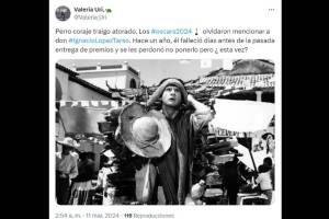 Redes se molestaron por no incluir a Ignacio López Tarso en los Premios Oscar 2024.