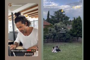 Michelle Renaud y Matías Novoa están juntos en España