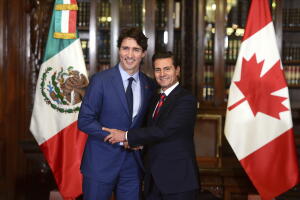 Justin Trudeau y Peña Nieto 