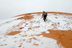 Nieve en el sahara