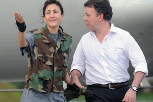 Ingrid Betancout y Juan Manuel Santos