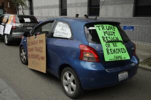 ICE Covid mobile protest