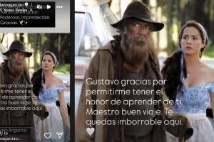 Este es el mensaje que Danna García le dedicó al actor Gustavo Angarita tras enterarse de su muerte.
