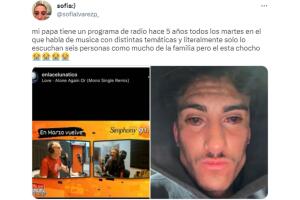 Publicación de Sofía Álvarez en Twitter