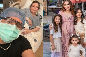 Hijas de Larry Hernández y Kenia Ontiveros por fin conocen a la nueva bebé: así fue el primer encuentro