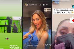 Anahí estaba en lo que parecía uno de los ensayos de la gira RBD cuando horas después reveló que acabó de emergencia en el hospital. 