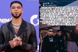 Anuel mencionó que el avión pudo haberse estrellado.