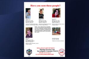 Tenaya Gilmore de 15 años, Hannah Gilmore de 17, Korie Gilmore de 24 y Shelby Berry de 25.