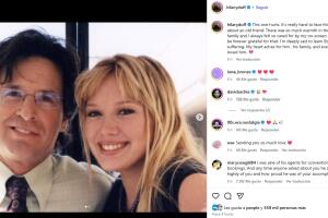 Hilary Duff externa sus condolencias a la familia de Robert Carradine