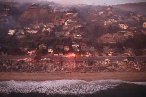 Powerful Winds Fuel Multiple Fires Across Los Angeles Area