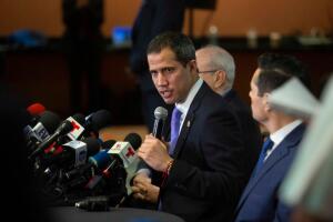 Venezuelan Opposition Leader Juan Guaido Visits Venezuelan Community In Miami