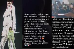 Estos son los mensajes que publicó Cristy Nodal luego de que Cazzu presumió por primera vez su pancita de embarazo.