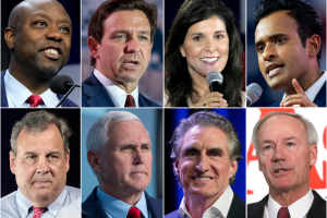 Precandidatos republicanos debate
