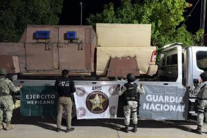 Los vehículos robados fueron modificados con blindaje artesanal