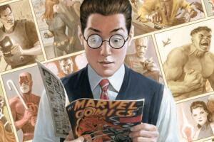 Peter Parker leyendo cómics