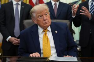 El presidente Donald Trump en el Despacho Oval de la Casa Blanca
