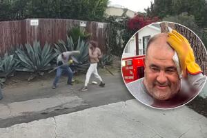 Jardinero hispano es atacado por hombre sin hogar mientras trabajaba en Brentwood