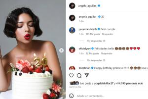 Esta es la publicación que Ángela Aguilar hizo con motivo de su cumpleaños 20 y en la que varios famosos la felicitaron. 