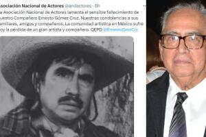 La ANDA fue la institución que dio a conocer la muerte del primer actor Ernesto Gómez Cruz.   