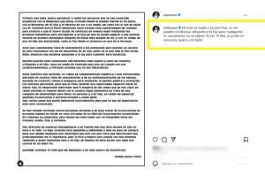 El comunicado de Imelda Tuñón.
