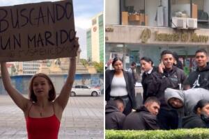 Mujer rusa busca marido en calles de México