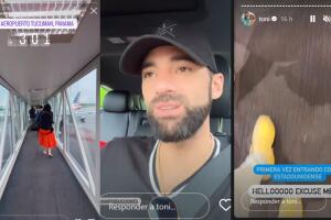 Mientras su novia dejó Miami, Toni Costa se fue a Panamá por compromisos de trabajo.